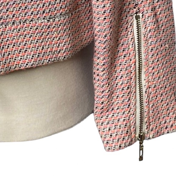 MNG Collection Pink/Black Asymmetrical Zip Jacket Women’s XL. EUC - Picture 6 of 9